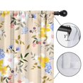 thumbnail image 4 of Blackout Kids Curtains,Pioneer Flower Floral Print Pattern Childrens Insulated Curtains Set Of 2,Bedroom Essentials,Toddler Room Decor 52"x63", 4 of 5