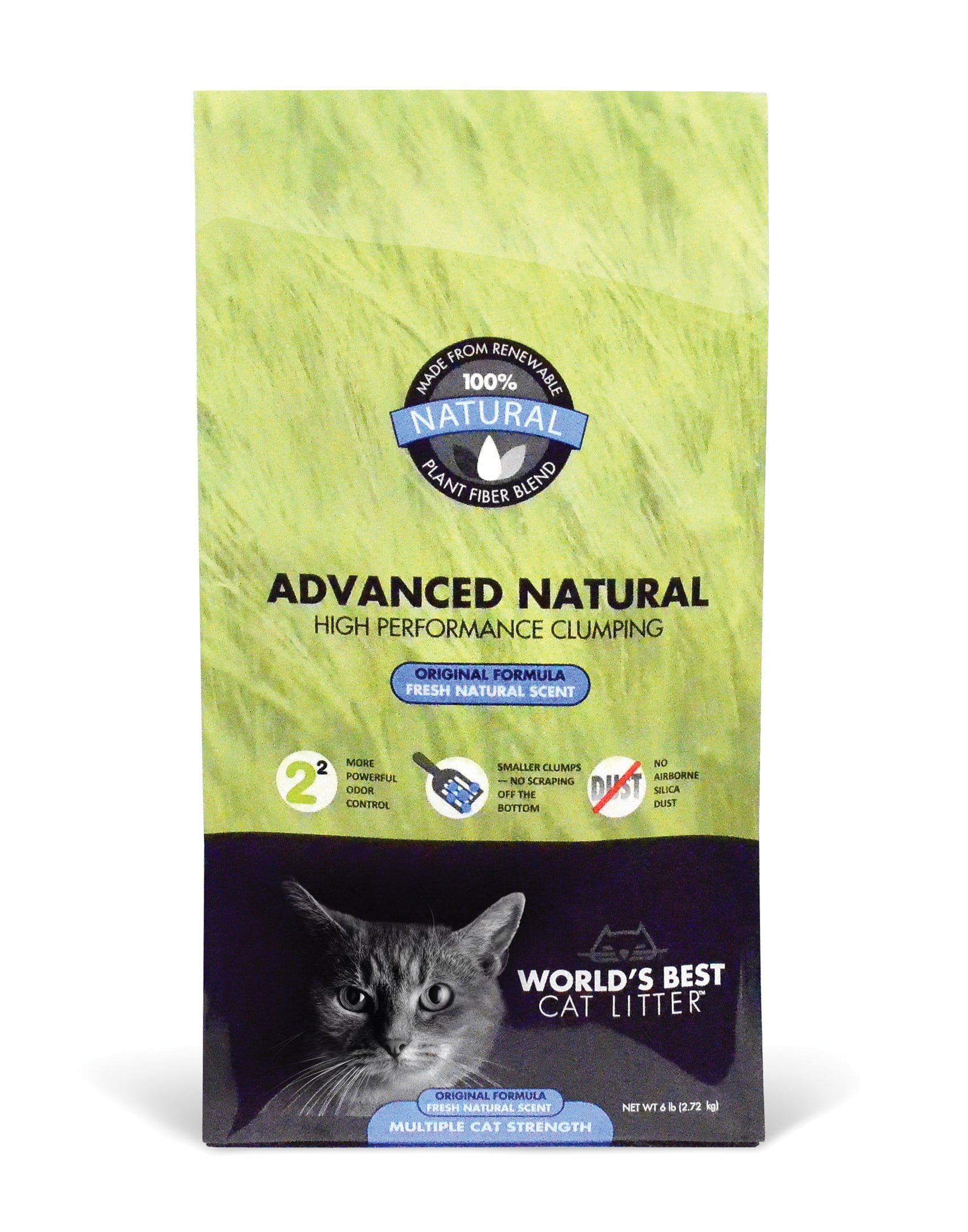 World's Best Natural Original Scented Cat Litter, 6lb