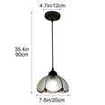 thumbnail image 2 of Linnome Rustic Style Pendant Light Vintage Single Head Hanging Ceiling Lamp for Kitchen Dining Room Bedroom Living Room Z1-D, 2 of 6