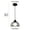 D, variant on HOARBOEG Vintage Style Head Pendant Light - Adjustable Hanging Ceiling Lamp with Glass Shade for Kitchen Island, Dining Room, Bedroom Decor, Retro Industrial Chandelier Lighting Fixture