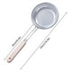 thumbnail image 5 of Toystoory Colador, colador, fideos, espátula para cocinar, Pasta, aceite, cuchara, colador, herramienta de cocina, mango de madera, acero inoxidable, Cocina y Comedor 20# Toystoory HA000750-04, 5 of 6