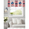 thumbnail image 4 of USA 250 Years Independence Day Flag Star Valances for Windows,Kitchen Valance Rod Pocket Short Curtain, Fireworks Design Valance Curtain Window Valances for Bedroom Bathroom Living Room 42x18in, 4 of 9