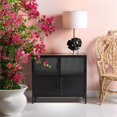 thumbnail image 2 of Jamie Young Co Vitrino 4 Door Iron Side Table in Black Metal Finish, 2 of 9