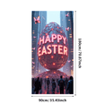 thumbnail image 2 of Illuminated Easter Themed Happy Easter Banner Background Backdrop with Bunny and Eggs Party Decorations for Easter Parties Family Gatherings Photography Props and Home Decor, 2 of 7