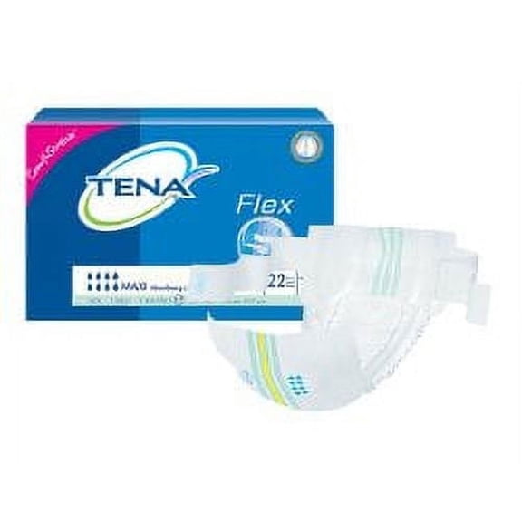 Essity HMS North America Inc Adult Incontinent Belted Undergarment TENA Flex Maxi Tab Closure Size 12 Disposable Heavy Absorbency Case of 66