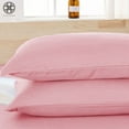 thumbnail image 3 of Luxtrada Set of 2 Premium 1800 Ultra-Soft Polyester Pillowcase Set with Envelope Closure Pillow Cover for Home Bedroom Hotel Travel (Queen Size,Pink), 3 of 11