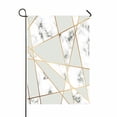 thumbnail image 1 of Bandera para Jardín ABPHQTO Líneas geométricas doradas 70x100 cm, 1 of 1