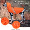thumbnail image 2 of Chubasquero para perros VIVAGLORY naranja reflectante para perros pequeños, 2 of 7