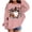 01-Pink, variant on Atogsazn Toddler Girls Halloween Oversized Sweatshirt Kids Casual Long Sleeve Ghost Pumpkin Print Sweater Fall Winter Tops White 6-7 Years Fashion