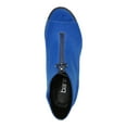 thumbnail image 3 of BAR III Womens Blue Cushioned Dillian Peep Toe Stiletto Zip-Up Dress Shootie 7.5 M, 3 of 4