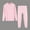 Pink, variant on Tawop Thermal Underwear Unisex Long Johns Warm Striped Crewneck Long Sleeves Outfits Top and Bottom Set Base Layer Fall Clothing