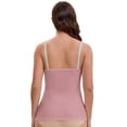 thumbnail image 2 of DARING DIVA Women's Crisscross Nursing Lace Trim Maternity Camisole Tank Tops L Pink, 2 of 6