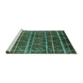 thumbnail image 2 of Ahgly Company Machine Washable Indoor Rectangle Oriental Turquoise Blue Industrial Area Rugs, 8' x 12', 2 of 4