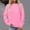 Pink, variant on Hoodies for Women Long Sleeves Casual Shirts Color Round Neck Sweatshirt Crewneck Pullover Tunic Tops Fall Winter Outfits Clothes,Beige,2XL