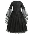 thumbnail image 2 of Evil Queen Costume for Girls Lace Devil Ghost Tulle Birthday Dress up, 3-9Y, 2 of 8