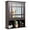 Brown, variant on Gymax Mirrored Medicine Cabinet Bathroom Wall Mounted Storage W/Adjustable Shelf Brown