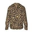 thumbnail image 3 of Uemuo Leopard Print Pattern Women's Full Zip UPF 50+ Sun Protection Hoodie Jacket Long Sleeve Sun Shirt Hiking Outdoor Performance with Pockets-Small, 3 of 9