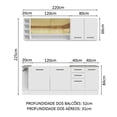 thumbnail image 4 of Cocina Integral Completa Modular Madesa Agata 220cm BB 01, 4 of 5