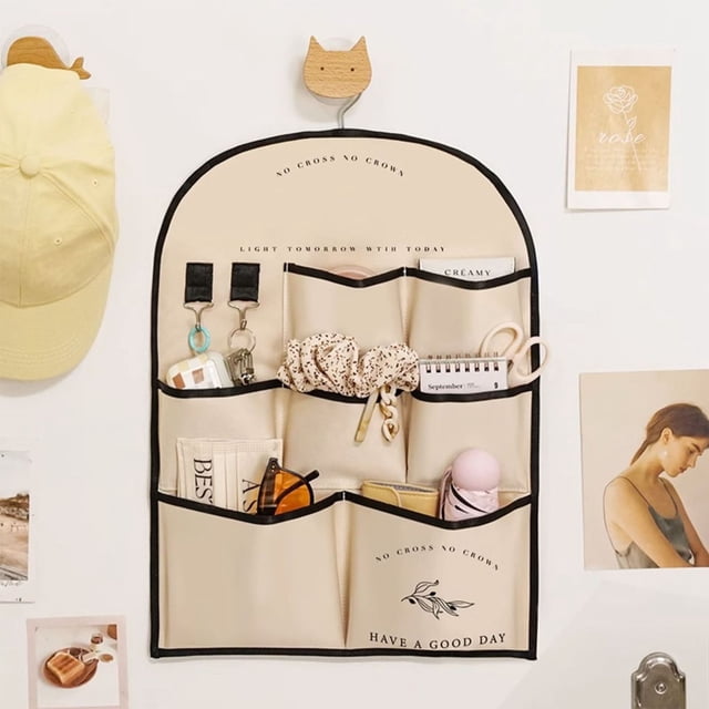 Fabric Hanging Bag Bedside Door Hanging Storage Bag Wall Mounted Storage Bag Multi Purpose Wall Mounted Storage Bag