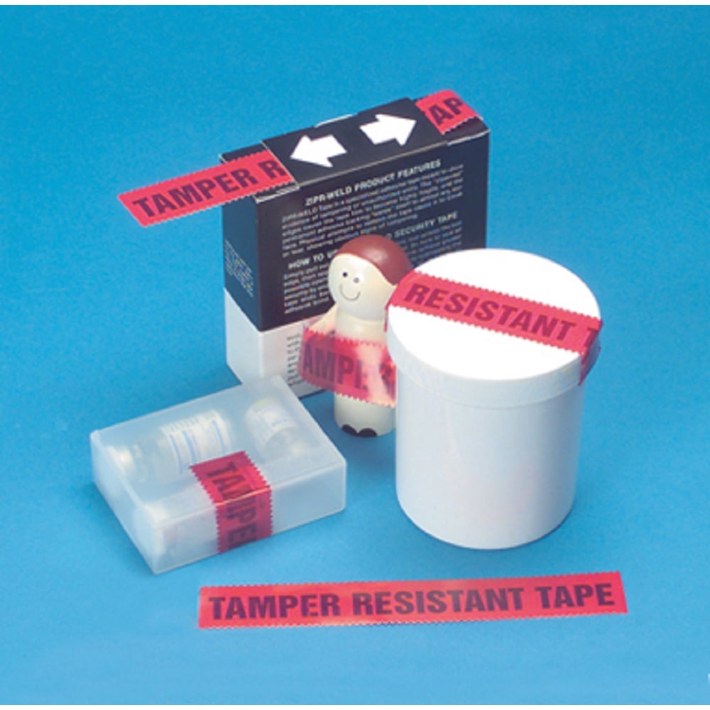 Divine Medical HCL Tamper Resistant Tape, 1 Inch With, Red Qty 1 Roll