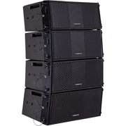 Sound Town ZETHUS Series Two Pairs of Dual 8 Passive Line Array Loudspeakers, 700W, Full-Range/Bi-Amp Switchable, Birch Plywood, Black (ZETHUS-208BV2-2PAIRS)