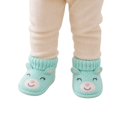 thumbnail image 4 of ZHOGXU Infant Bear Applique Knitted Athletic Shoes Warm Baby First Walking Shoes Soft Sole Home Booties For Newborn Baby,Green,0-3 Months, 4 of 6