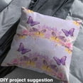 thumbnail image 2 of jejeloiu Purple Butterflies Fabric by the Yard 2 Yards,Cartoon Animal Room Decor Fabric by the Yard,Dreamy Flower Floral Fabric for Sewing For Children,Breathable Home Decor, 2 of 6