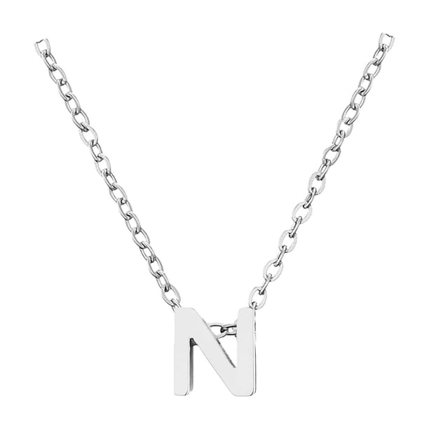 Dainty Silver Initial Necklaces for Women Silver Necklaces for Women A Z 26 Alphabet Initial Necklaces for Teen Girls Jewelry