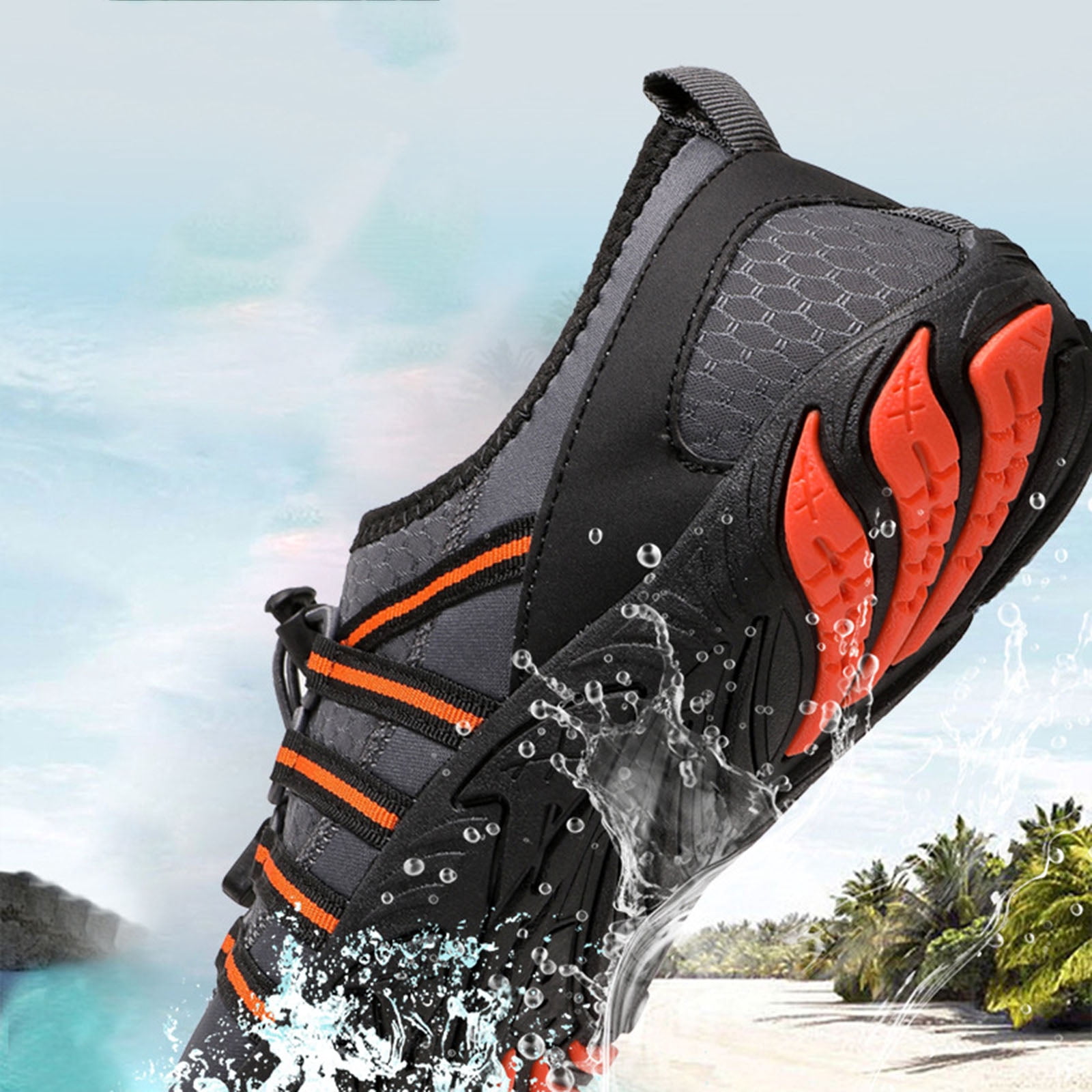 Barefoot Shoes Women Men Footwear Wide Toe Box Sneakers Running HIking Shoes Breathable Mesh Athletic Shoes Gray Size 10