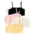 thumbnail image 2 of LOVEBAY 4pcs/set Unpadded Lightweight Bra Stretch Crop Cami Spaghetti Crop Bra Girls Training Bra Cotton Teens Sports Bra, 2 of 6