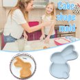 thumbnail image 3 of Yaoyar Bunny Molds Easter Silicone Molds for Chocolate, Easter Bunny Muffin Brownie Pan for Baking, Jello Candy Molds Easter Soap Molds for Hot Chocolate Bombs Ice Cube Candle, 3 of 6