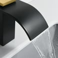 thumbnail image 6 of SUMERAIN Widespread Bathroom Faucet 8" 3 Hole Waterfall Basin Faucet, Black and Gold Finish, 6 of 8