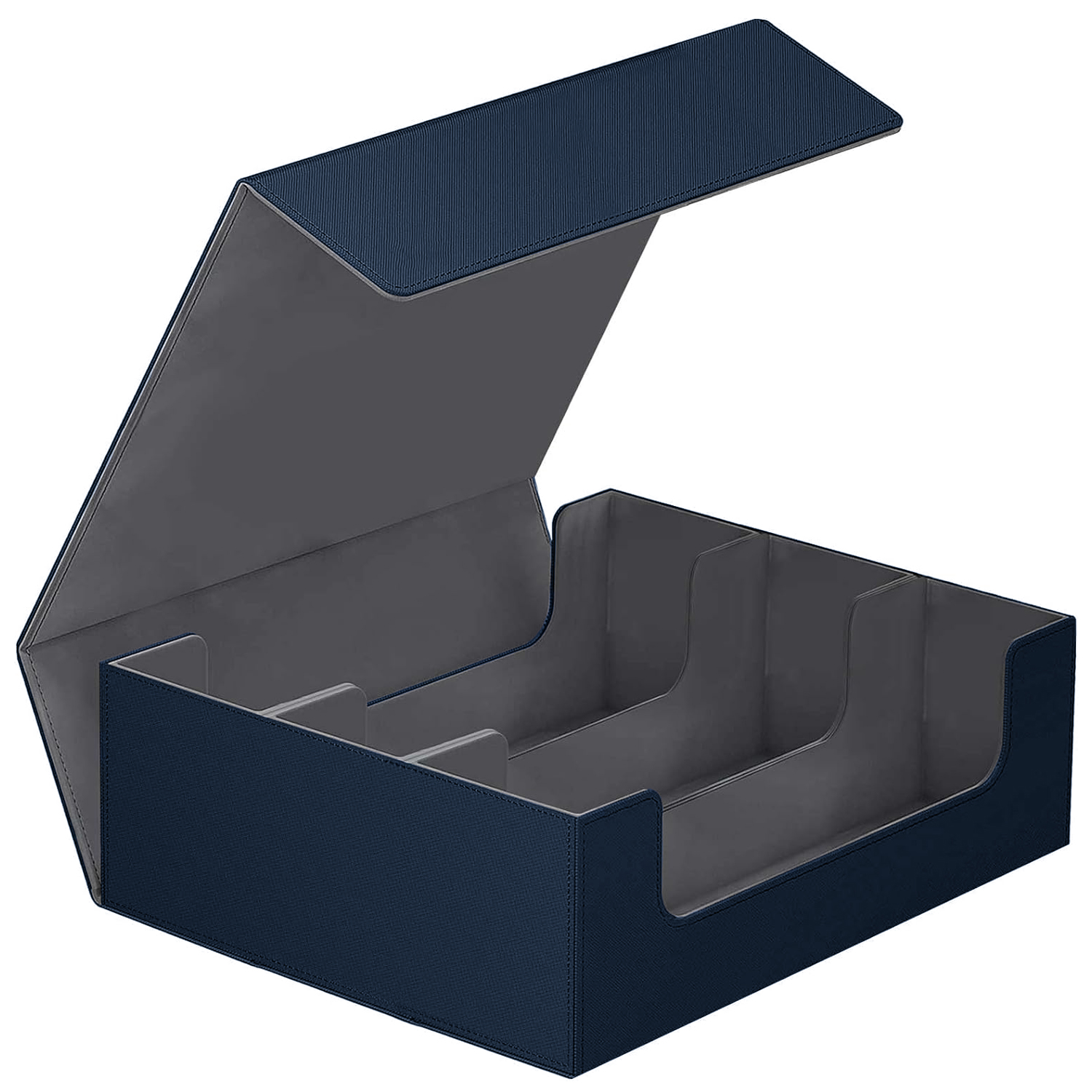 Caja Magnética Para Cartas MTG De 2600+ Capacidad – Organiza Tu Colección Con 3 Compartimentos Y Piel De PU