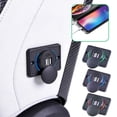 thumbnail image 1 of Sentmoon USB Car Charger Socket with LED Light 12V 24V Power Female Bus Boat RV Marine Charging Port Adapter Fast Charging for Smartphones Tablets GPS Electronic Accessories, 1 of 8