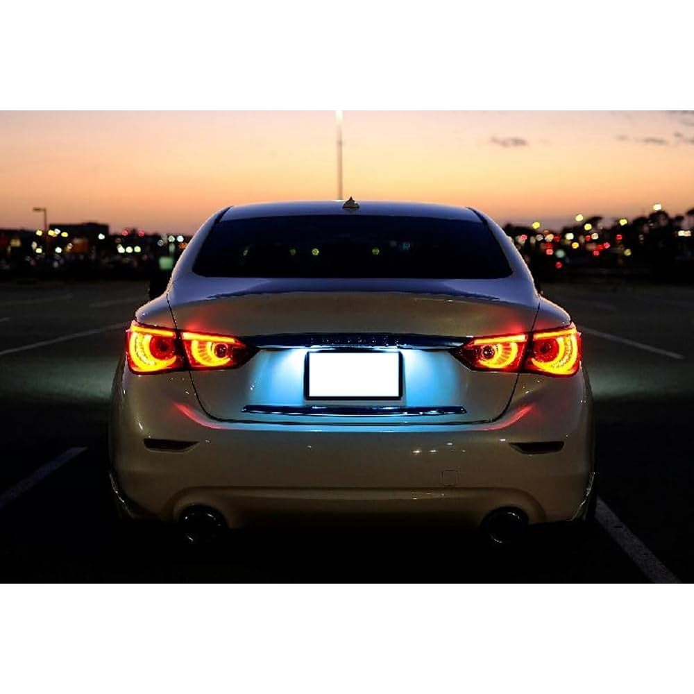 Aqua Ice Blue 18-SMD 3W Full LED License Plate Light Kit For Infiniti Q50, Nissan Juke Versa X-Trail Rogue Sport