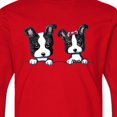 thumbnail image 4 of Inktastic Boston Terriers (dark Apparel) Long Sleeve Youth T-Shirt, 4 of 5