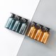 thumbnail image 5 of Yuarrent Paquete de 3 botellas de viaje PET 300ml Dispensador de gel de ducha recargable vacío Boca ancha Reutilizable Gel de baño Contenedor de cocina Juegos de accesorios de baño Gris Azul Yuarrent HA012723-02, 5 of 6