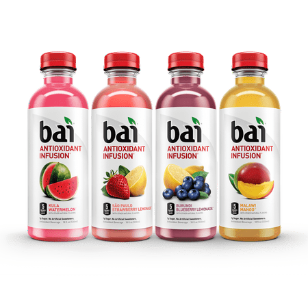 Bai Antioxidant Infused Beverage, Oasis Variety Pack, 18 Fl Oz, 12 (Best Thai Mango Variety)