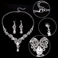 thumbnail image 5 of La Boda Conjunto De Joyas Glamuroso Collar Y Pendientes-plateado XianweiShao 9024719144047, 5 of 5
