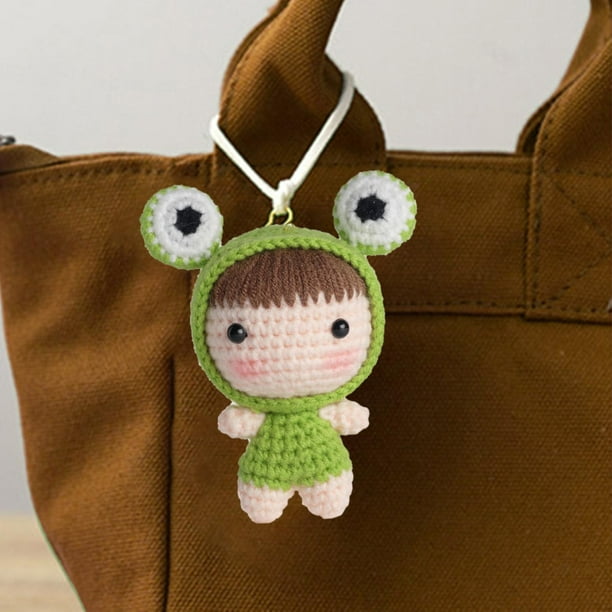 de inicio de tejido hecho a mano, llavero, costura, regalo de cumpleaños, de para principiantes, bolsa de Material para estudiantes Verde Macarena Kits De Ganchillo