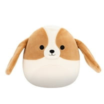 Squishmallows 5 inch Adela the Brown and White Basset Hound - Child's Ultra Soft Plush Toy