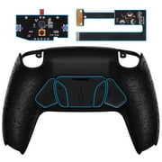 eXtremeRate Textured Black RISE4 Remap Kit Upgrade Board Back Shell 4 Back Buttons for PS5 Controller BDM 010/020