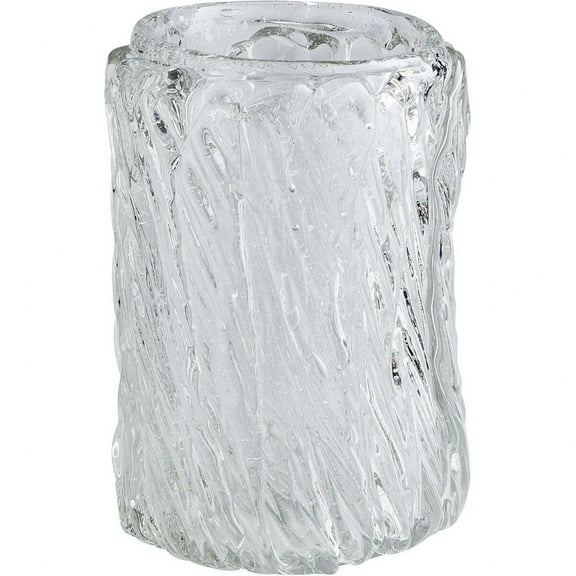 CYAN DESIGN Vase Mid-Century Modern Clear Amber Blue Champagne Glass