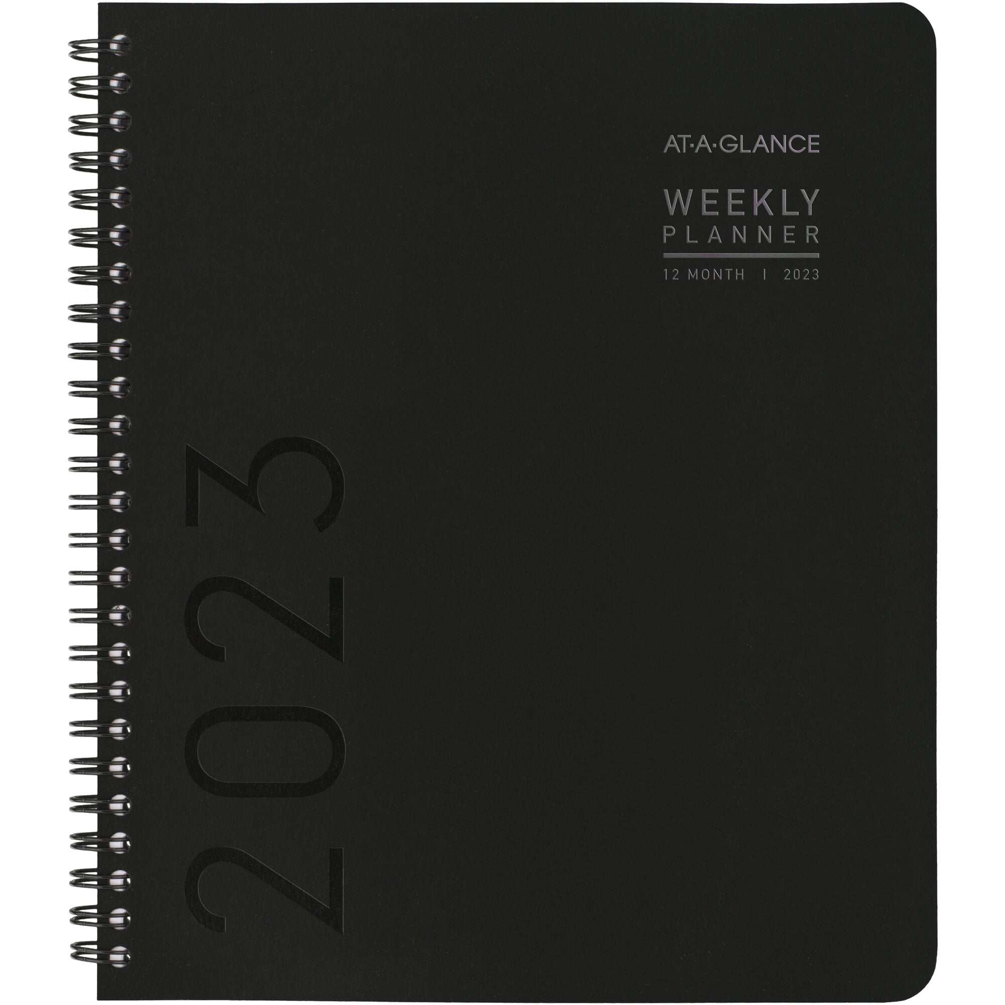 AT-A-GLANCE Contemporary Lite 2023 Weekly Monthly Planner, Black, Medium, 7' x 8 3/4'