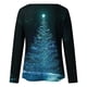 thumbnail image 5 of Tops de Otoño Para Mujer Tops Con Estampado Navideño Blusa de Jersey de Árbol Con Cuello Redondo de Manga Larga A La Moda Odeerbi  ODB179154, 5 of 5