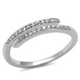 thumbnail image 1 of Alamode 3W1222-8 Women Rhodium Brass Ring with AAA Grade CZ in Clear - Size 8, 1 of 1