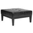 thumbnail image 2 of SAFAVIEH Fulton Rustic Glam Small Square Cocktail Ottoman, Black, 2 of 6