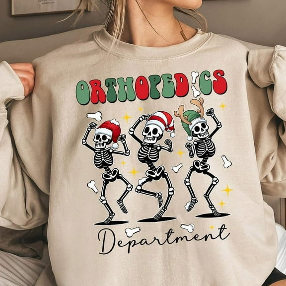 Ortho Nurse Christmas Sweatshirt, Orthopedics Department Team Shirt, Funny Holiday Nurse Gift, Ortho Crewneck