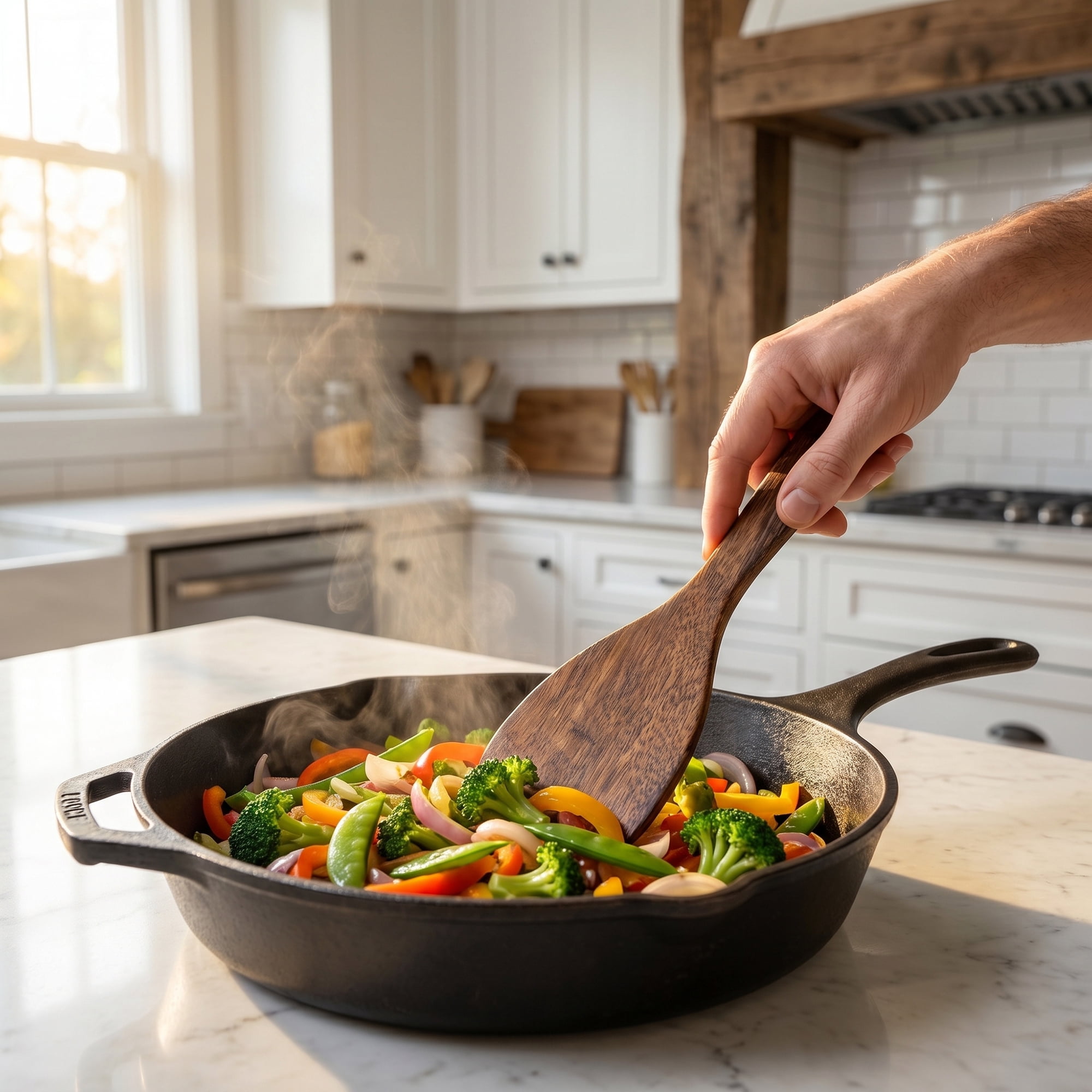 Unique Bargains Kitchen Utensil Heat-Resistant Cooking Tool for Flipping Brown 8.7x3.1 in