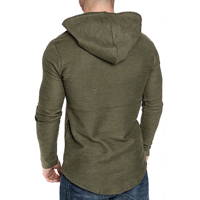 Sonducket Sudadera con capucha de algodón para hombre Sudadera con capucha absorbente de sudor Sudadera con capucha de algodón Sudadera con capucha de Sudaderas y sudaderas con capucha XL,Verde Sonducket AP000756-14